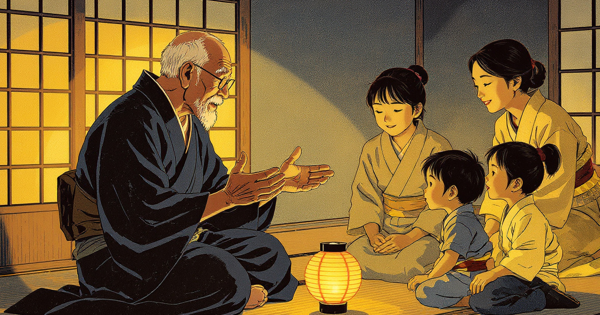 grandfather teaching morning breath ritual